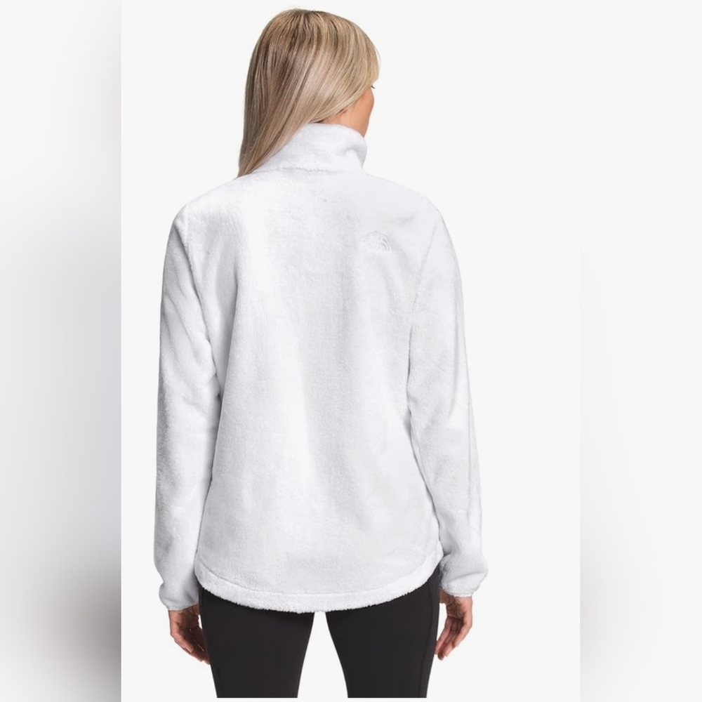 The North Face White Fleece Zip-Up Jacket - Picture 2 of 7